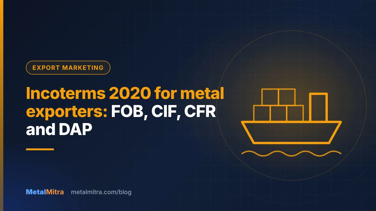 Shipping containers of steel pipes at a port representing Incoterms for exporters